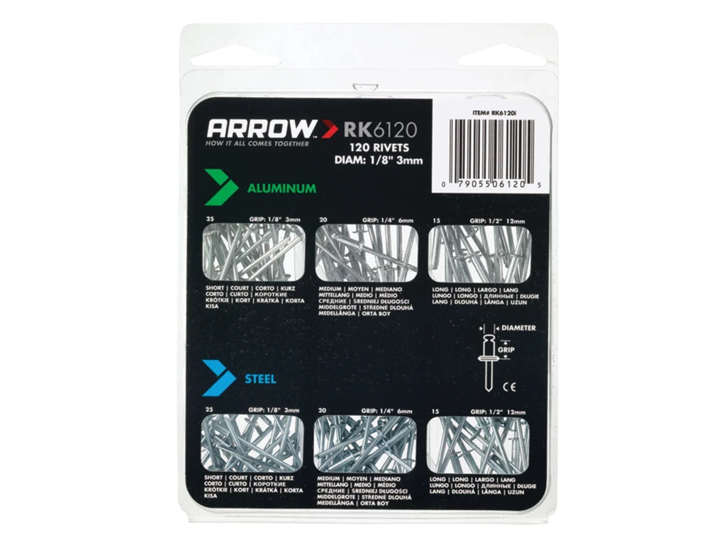 Multi Rivet Pack (120)