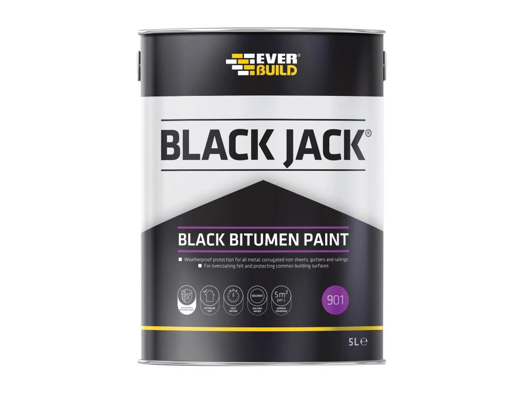 Black Bitumen Paint 5L