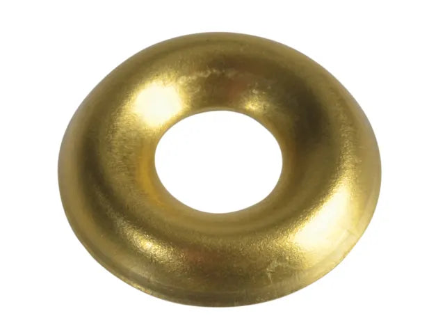 Screw Cup Washers Solid Brass Polished