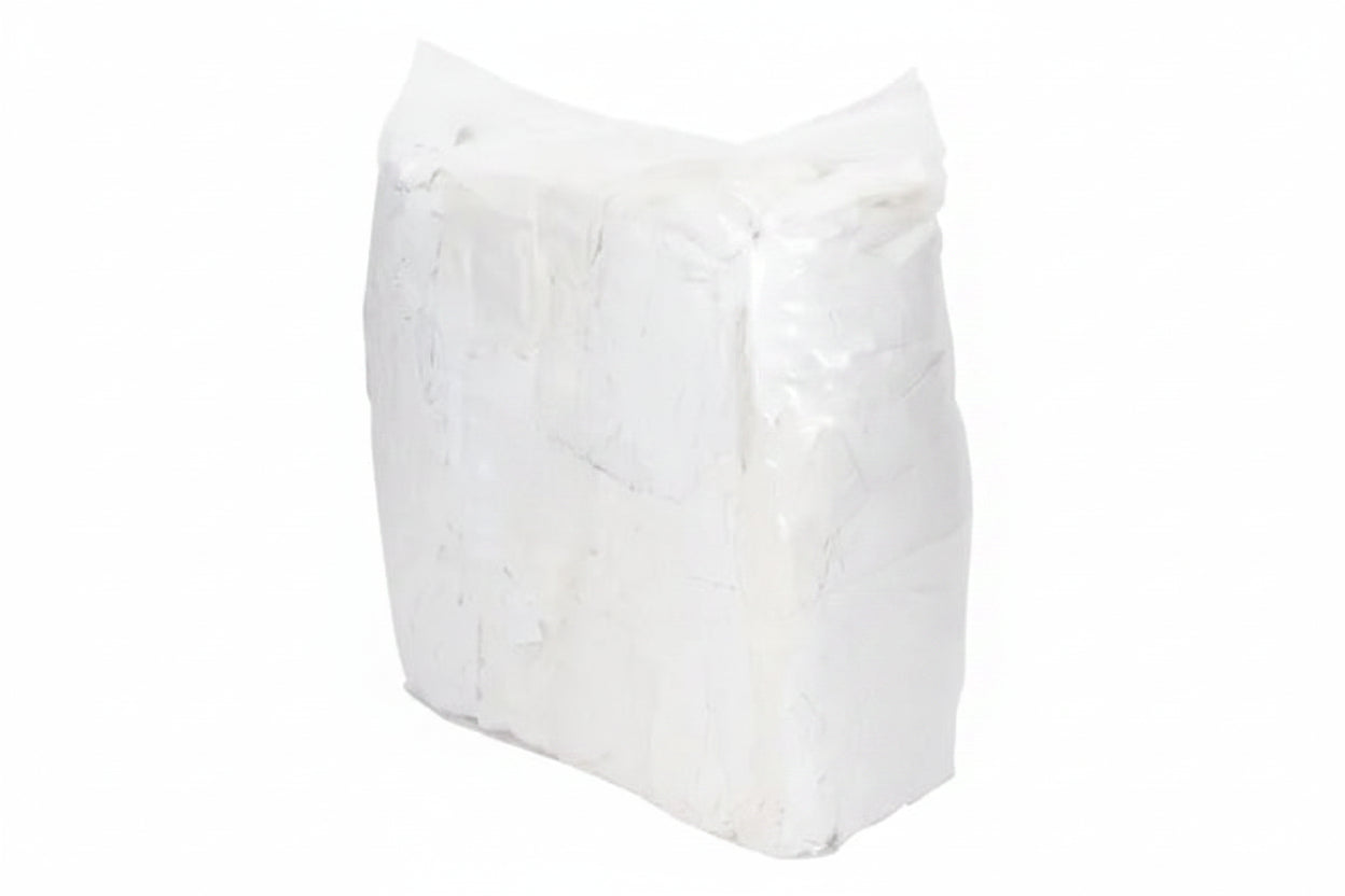 Towelling wiping rags - white laundry grade 10kg