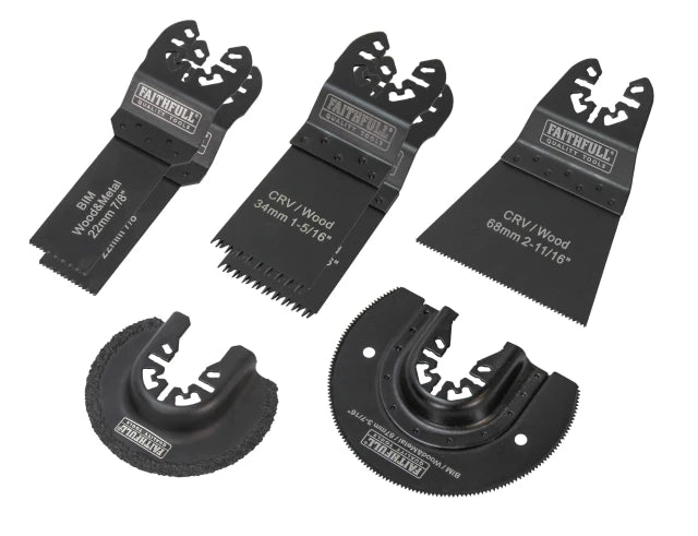 Multi-Function Tool Blade Set, 7 Piece