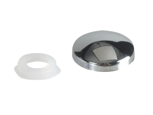 Domed Cover Cap Chrome No. 6-8