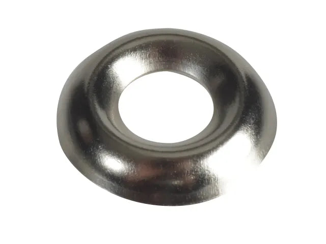 Screw Cup Washers Solid Brass Nickel Plated