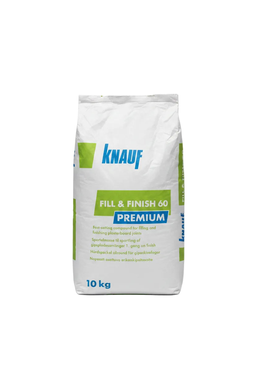 Knauf Fill & Finish Premium 60 Plasterboard Filler - 10kg