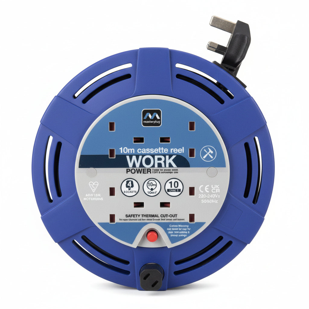 Cable Reel 240v 10m 4 way