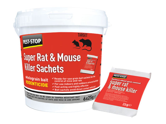 Super Rat/Mouse Killer Sachet 6 x 25g