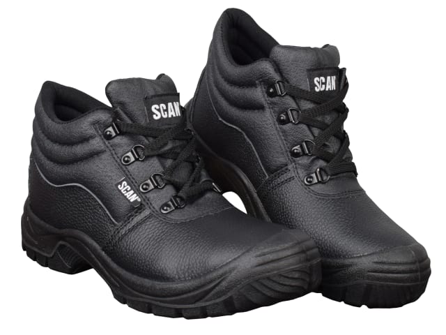 4 D-Ring Chukka Safety Boots Black