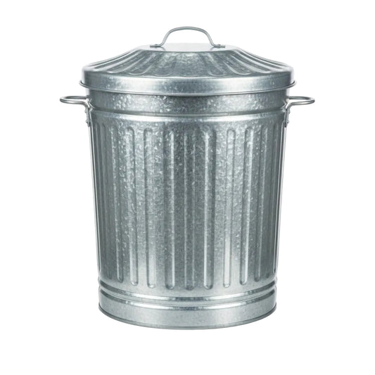 Galvanized Dustbin with Lid 94L