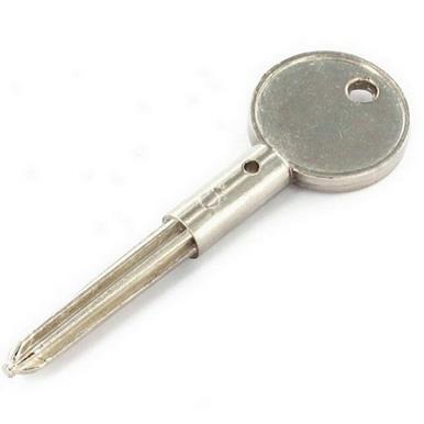 Security Door Bolt Key Nickel Plated Securit S1069