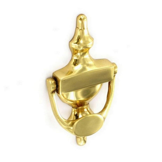 Victorian Brass Door Knocker 'Urn' Securit