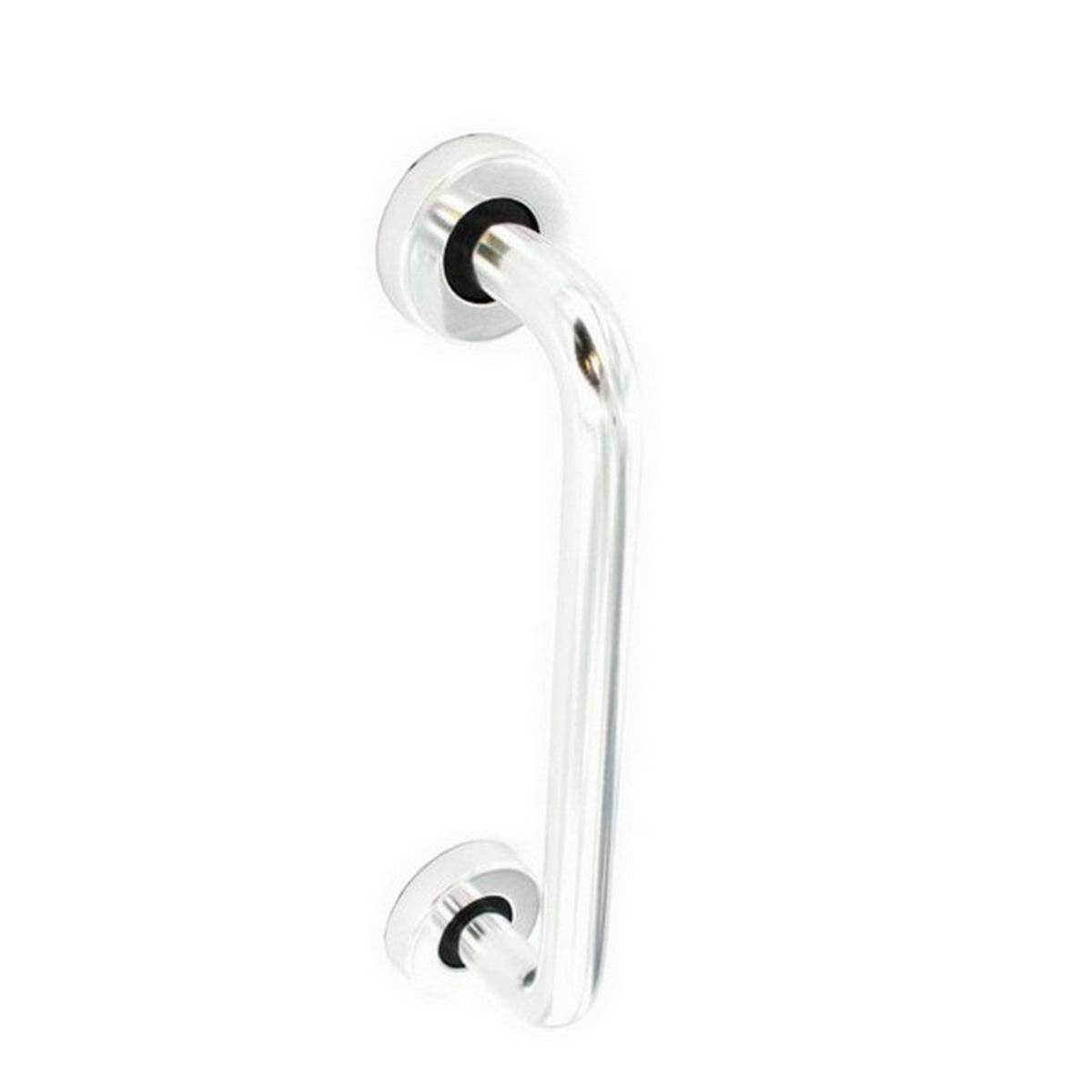 Securit Aluminium Round Bar Pull Handle with Roses
