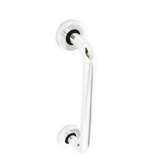 Securit Aluminium Round Bar Pull Handle with Roses