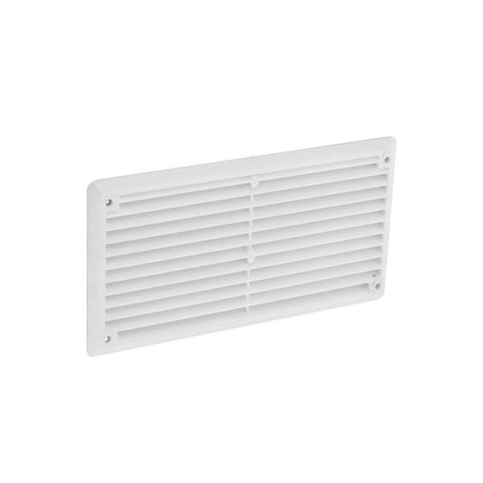 Louvre Vent White Securit 9x6"