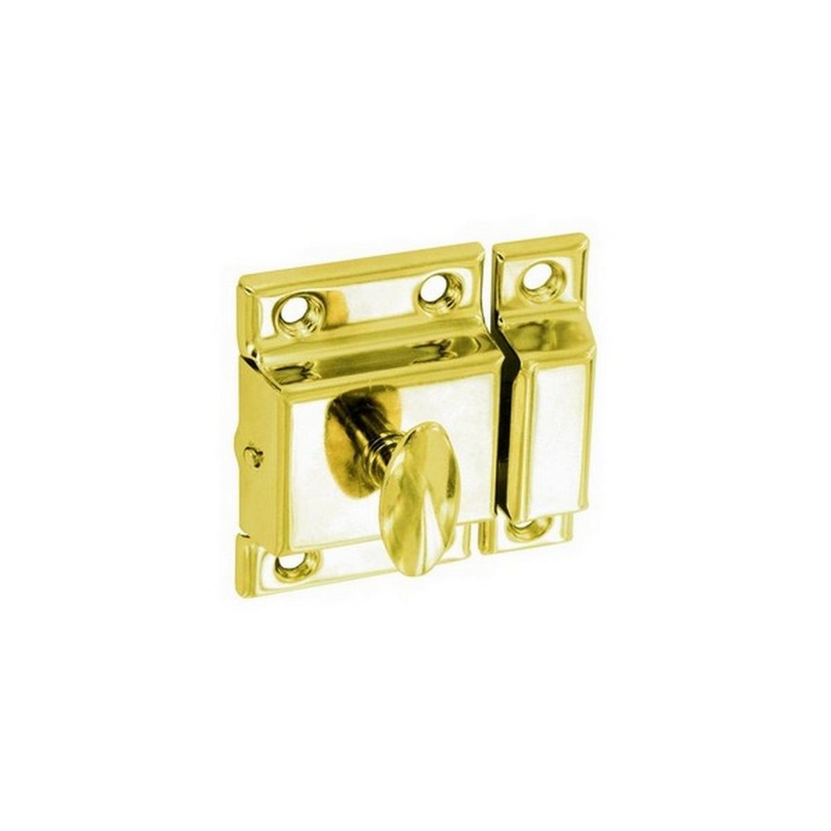 Cupboard Turn Brass 50mm Securit S5454