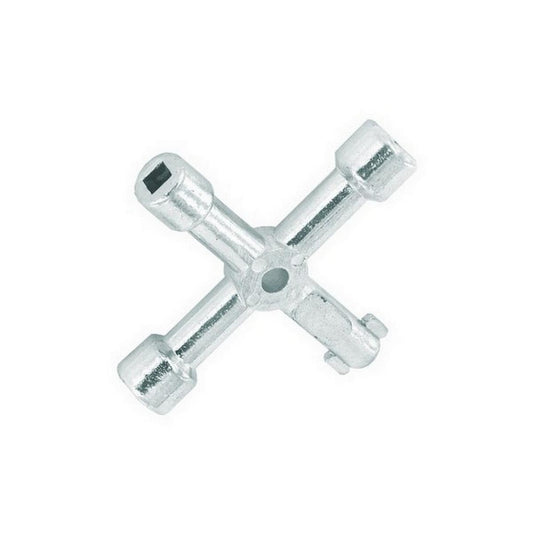 4 Way Utility Key Zinc Plated Securit S6847