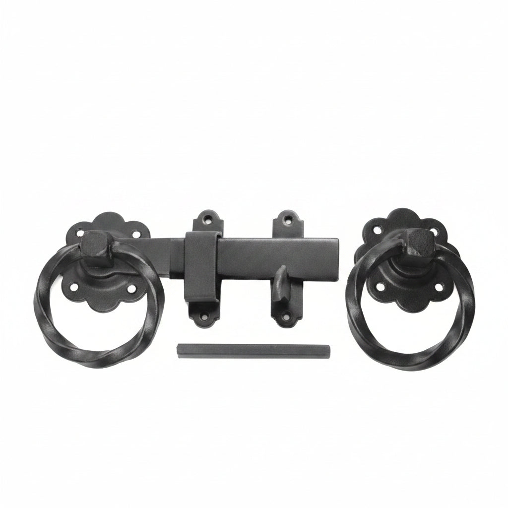 Twisted Ring Gate Latch Galvanised 7" Perry 1137