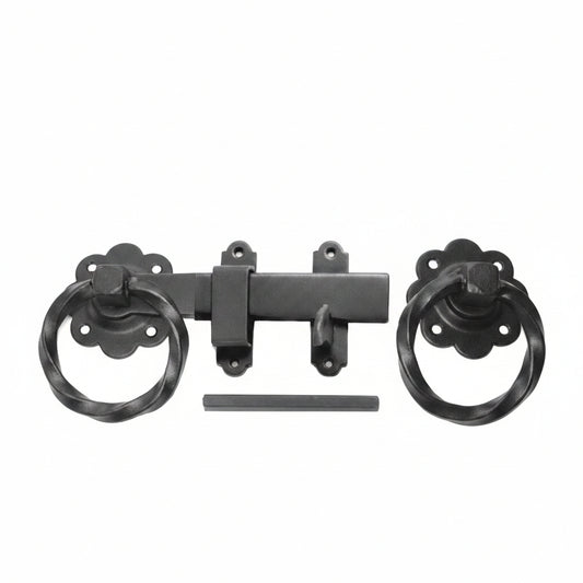 Twisted Ring Gate Latch Galvanised 7" Perry 1137